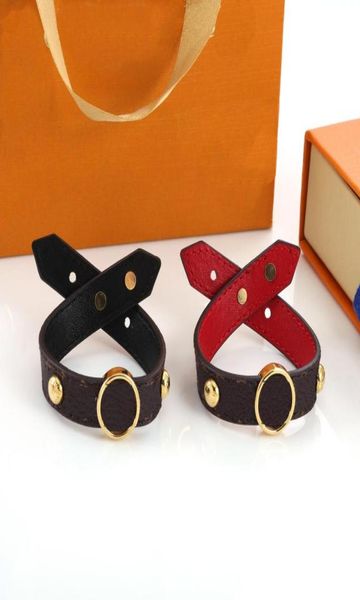 

2021 designers love bracelet flower leather bracelets for man women jewelry 2 colors adjustable 1419cm7344788, Golden;silver