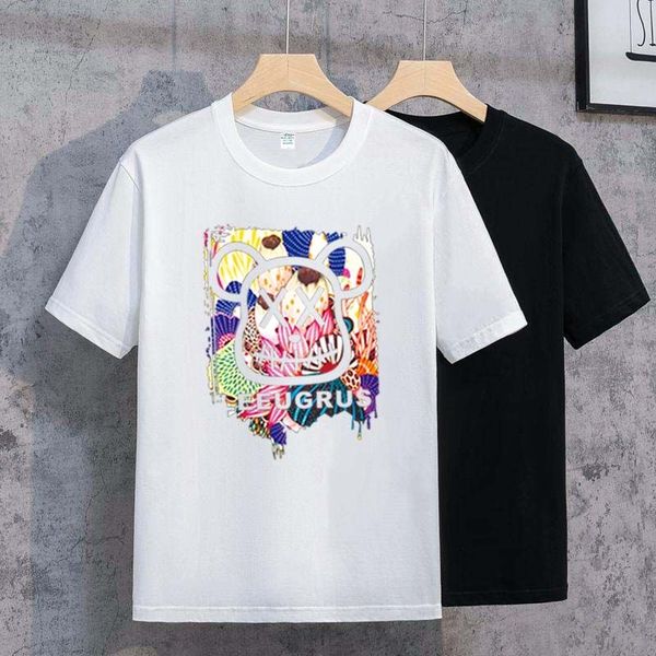 

designer t-shirt summer short sleeve designer men's t-shirt women's premium polo letter high-quality cotton women's clothing, White;black