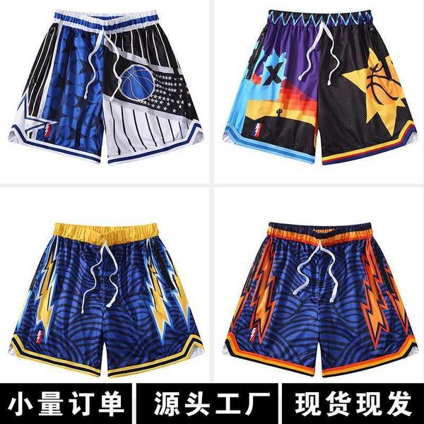 

american basketball shorts with double layer mesh high street for men and women's daily leisure breathable and versatile in summer no, White;black