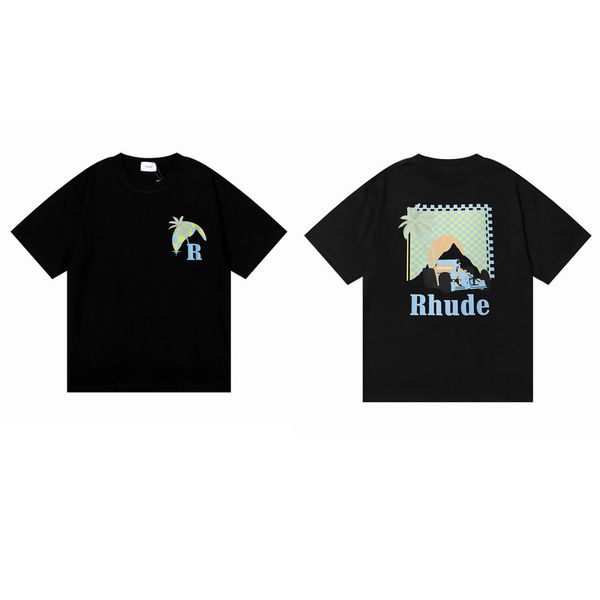 

23 summer mens t-shirts womens designers for men letter polos embroidery tshirts clothing short sleeved tshirt tees beach chair card destin, White;black