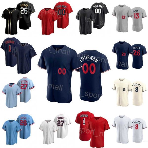 

baseball 9 trevor larnach jerseys 1 nick gordon 8 christian vazquez 26 max kepler 13 joey gallo 12 kyle farmer 27 ryan jeffers 56 caleb thie, Blue;black