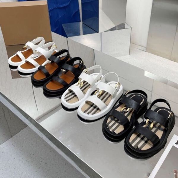 

women men designer slipper beige check strips women's sandal platform slides plaid canvas nylon strap dad sandals vintage eve icon stri, Black