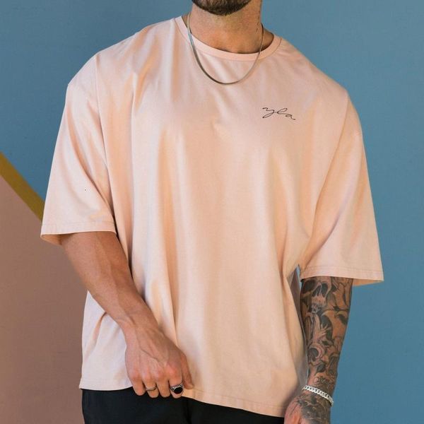 

mens tshirts male summer loose cotton tees fashion short sleeves gyms fitness style training sports large size tshirt m3 xl 230518, White;black
