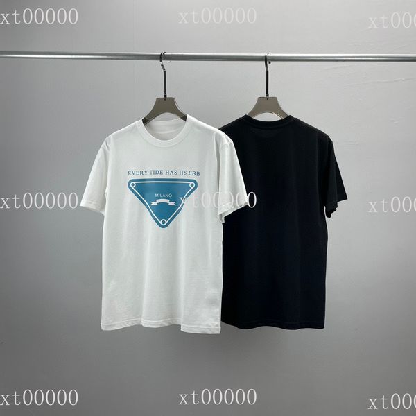 

22ss designer letter printed t shirts tee sweatshirt fashion high street short sleeves summer casual t-shirt breathable men women crew neck, Black;brown
