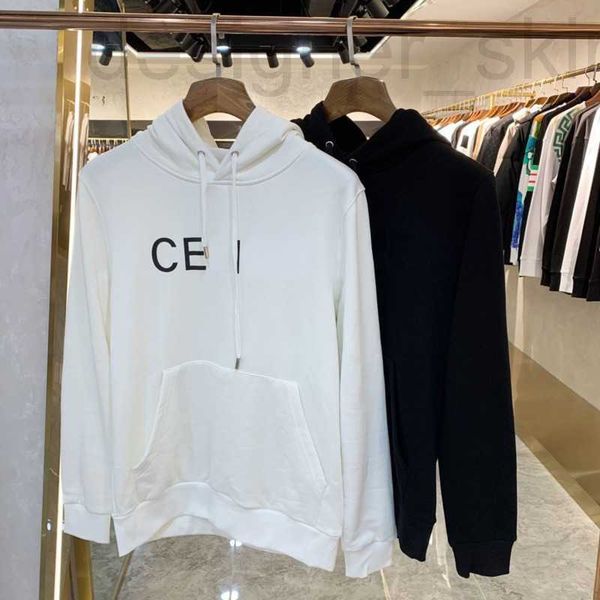 

men's hoodies & sweatshirts designer hoodie est letter swter couples pullo cotton drawstring thin warm jacket k6nq, Black