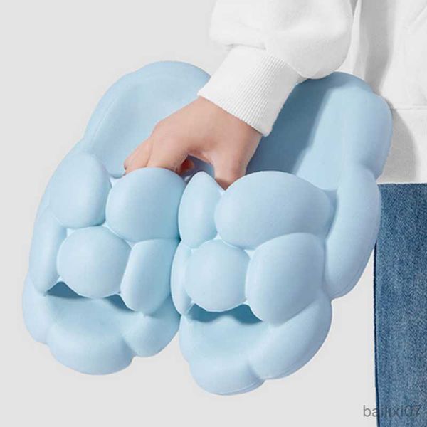 

slippers 2023 new women's slippers couple home outdoor slippers summer beach bedroom shoes men's flip thick bottom sandals, Black