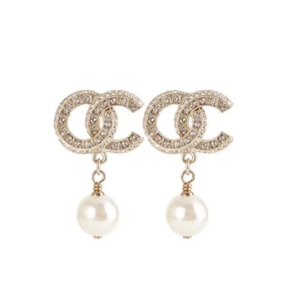 

double pearl earrings channel stud earrings diamond pearl dangle earrings not fade 19 styles wedding jewelry for womens teardrop pearl earri, Golden;silver