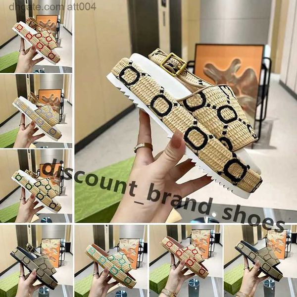 

2023 platform designer slide slippers sandals flat summer luxury slides for men women rubber leather loafers ladies fashion heightening slid, Black