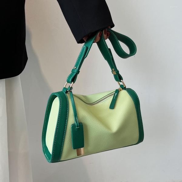 

bao evening bags baobao women 2023 large capacity contrast color pillow commuter versatile one shoulder lychee pattern crossbody bag for