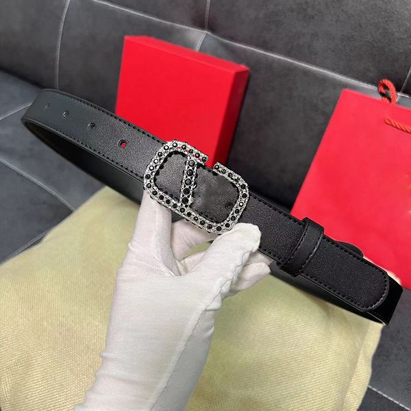 

designer womens belt womens designer belt bling belt golden silver diamond black diamond buckle belt width 3.0cm 90cm-125cm with box letters, Black;brown