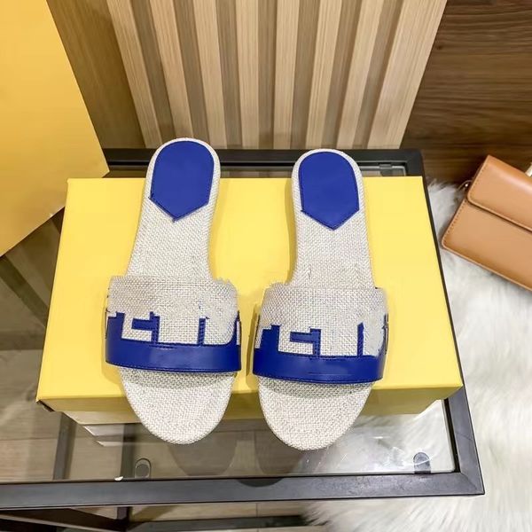 

casual shoes baguette slipper designer fashion slippers ladies sandals letter slide splicing summer dust bag 15, Black