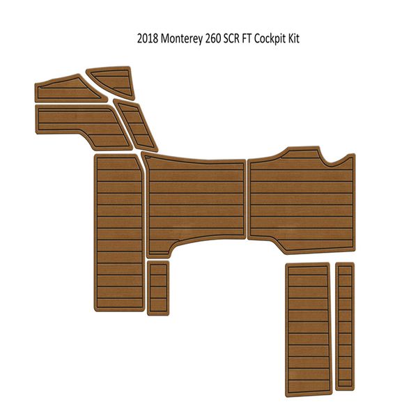 

2018 monterey 260 scr ft cockpit pad boat eva foam teak deck floor mat flooring