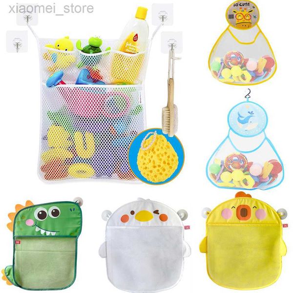 

3pscbath toys mesh bag for bathroom kids bath toys