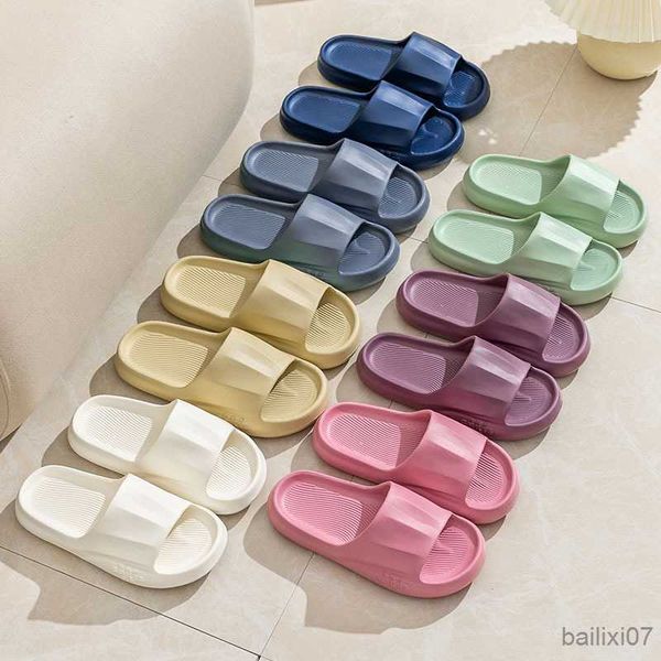 

slippers slippers for women in summer non-slip for men household slippers with soft soles for men in summer, Black