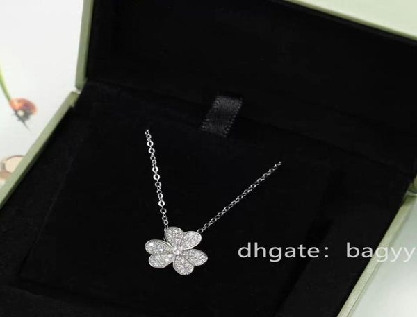 

jewelry ladies pendant necklaces love rings van screw earrings carti bracelet party wedding couple gift fashion luxury cleef desig7340468, Silver
