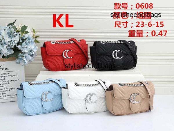 

designer bag 2023 new luxury tote shoulder bag totes purse handbag message bags cluth brand classic crossbody pu leather #0608 wallet womens