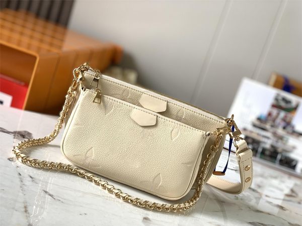 

5a designer bag pochette crossbody leather bag handbag wallet on chain strap purse shoulder bags messenger classic 3pcs 3 piece set lady clu