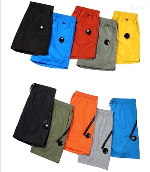 

men's and women's shorts casual fitness sports shorts nylon loose lens jogger pants beach running shorts, White;black
