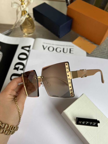 

designer lou vut luxury cool sunglasses 2023 fashion nylon high-definition polarized with original box, White;black