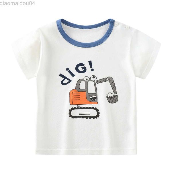

t-shirts boy kids t shirt summer short sleeves clothing children boy and girls clothes white patch round neck kids summer clothes aa230518, Blue