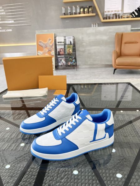 

rivoli sneaker shoes suede calf leather rubber outsole luxurys designers men women sneakers runner casual shoe, Black