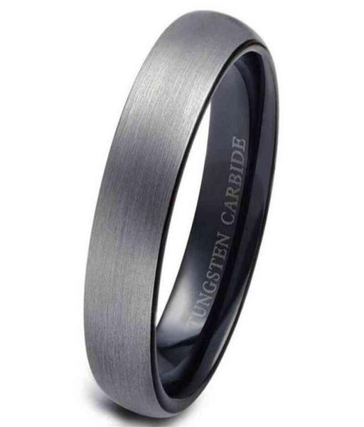 

rings tungsten for men wedding engagement band brushed black 6mm221f8115114, Silver