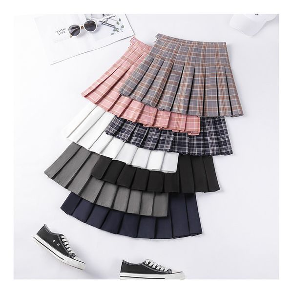 

skirts skirts spring summer y2k womens fashion black mini pleated harajuku plaid short high waist skirts for girls dance 230518