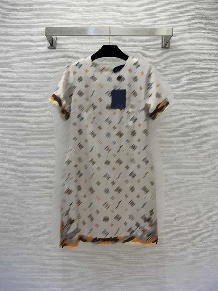 

23ss women dress womens designer clothing summer dresses logo printed side pocket small a version all-match short-sleeved dress womens cloth, Black;gray