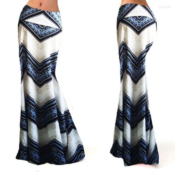 

skirts s-3xl spring elastic high-waist long pencil skirt for women 2023 printed maxi faldas largas mujer para fiesta, Black