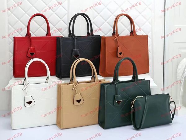 

2 piece tote bag shoulder bag wallet mother and child package designer solid color handbag luxury crossbody bag summer light portable bags