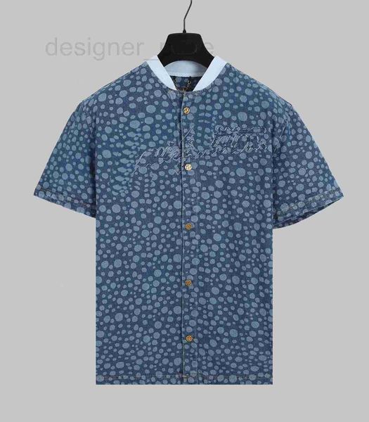 

men's plus tees & polos designer 2023 summer short sleeve shirt round neck embroidered print extreme zero style casual fashion pure cot, Black;brown