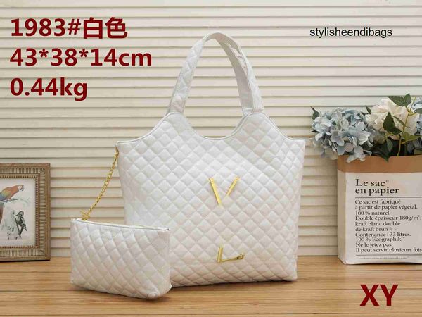 

designer luxury tote shoulder bag totes purse handbag message bags cluth brand classic crossbody pu leather fashion #1983 shopping 43cm with