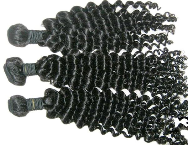 

pop star kiss beautiful brazilian curly virgin hair deep wave 3pcslot soft weaves no shedding new arrival7252445, Black