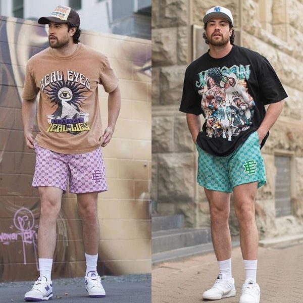 

mens shorts men shorts designer shorts for men women designer shorts fitness sports lightning printed shorts women summer fitness workout ca, White;black