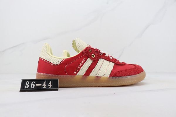 

with box wales bonner running shoes men women red sports sneaker
