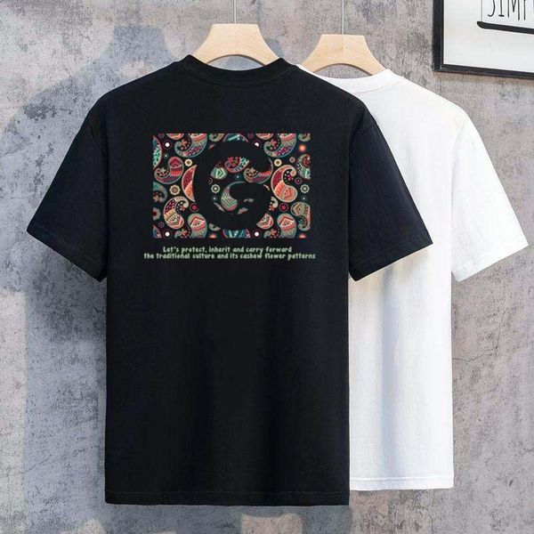 

designer t-shirt summer short sleeve designer men's t-shirt women's premium polo letter high-quality cotton women's clothing, White;black