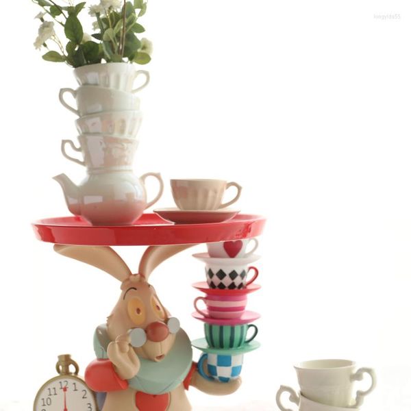 

plates tea party cattle goods resin hand-painted decorative cake stand