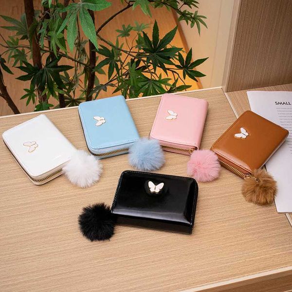 

2023 bag new product mini bag bags wallet women's ins short style pu change card bag
