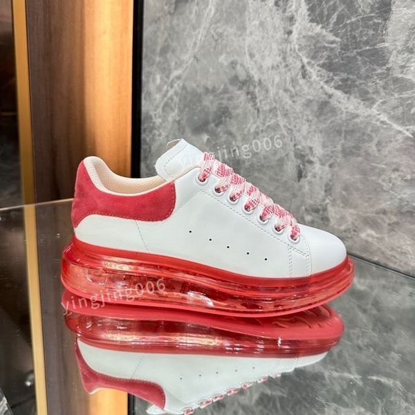 

2023new platform women mens quality casual shoes leather lace-up sneaker fashion lady flat running trainers letters gym sneaker, Black