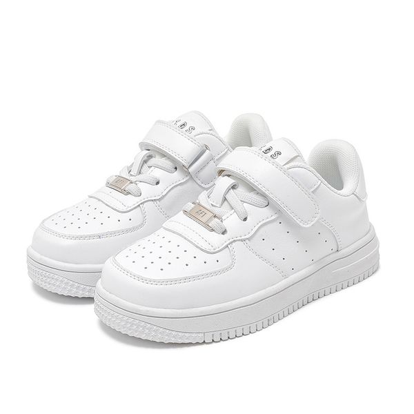 

spring and summer new style children daddy shoes students breathable sports shoes mesh single boys and girls solid soft-soled running shoes, Black