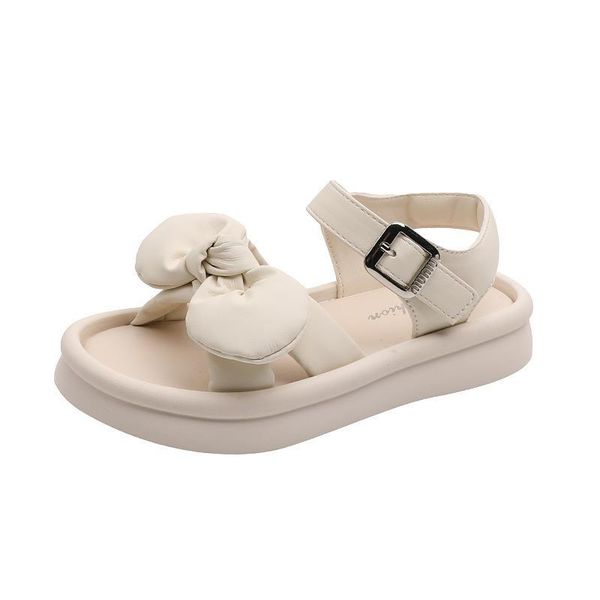 

sandals kids shoes child girls summer white beach sweet bow princess f12512, Black;red