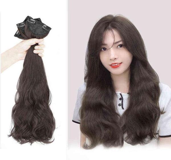 

nxy hairpieces female long hair summer one increase fluffy traceless invisible simulation three s of receiving curly5928598, Black;brown