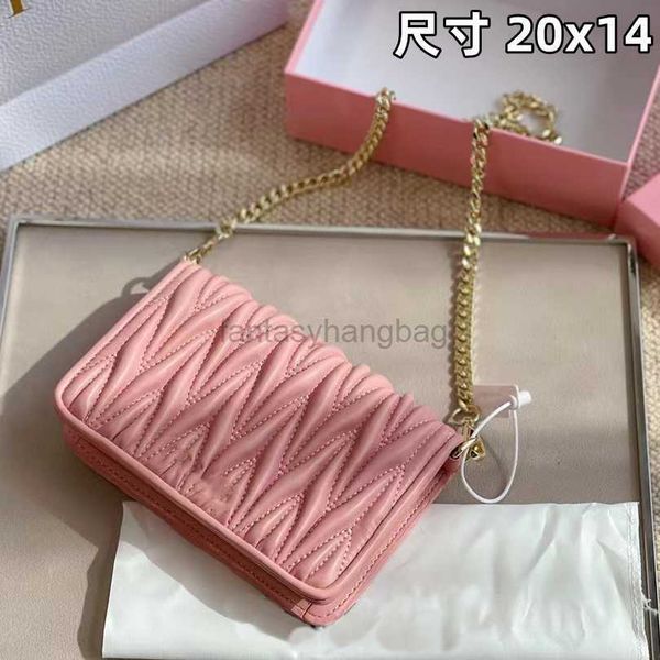 

miu bag miu japanese and korean mini chain pleated small square bag mobile phone bag mini bag beautiful girls winter early miu