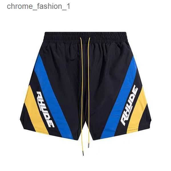 

rhude designer shorts mens fashion beach pants sports fitness luxury summer casual versatile quick drying breathable mesh 34 5bva, White;black