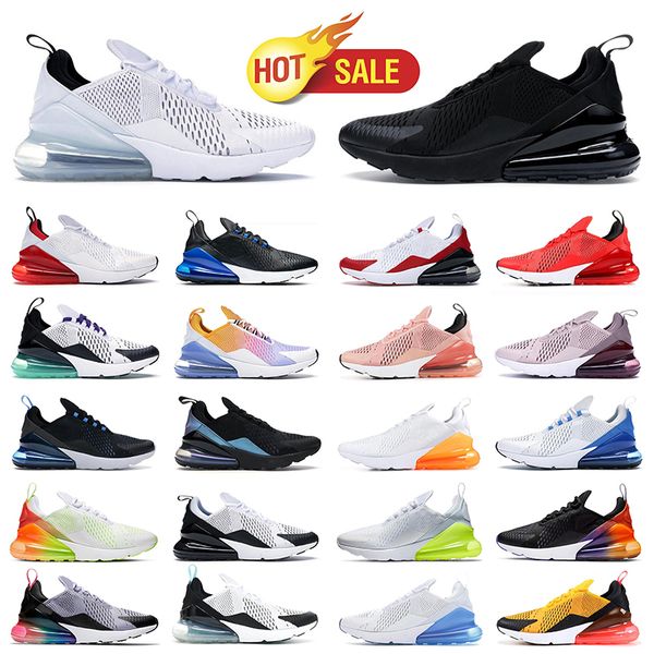 

running shoes 270 270s men women tennis running shoes navy blue triple black white barely rose pink red university blue mesh stucco run spor