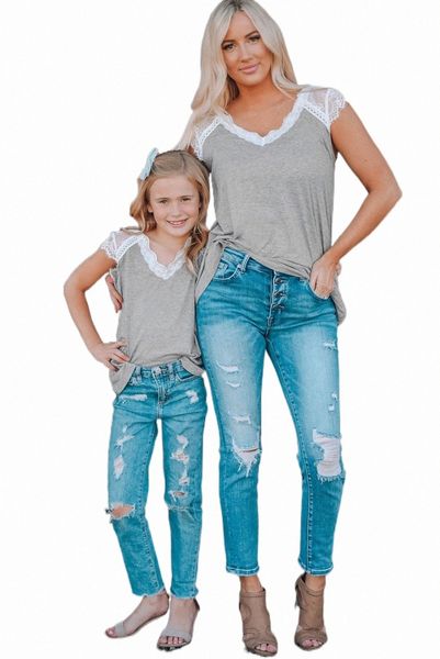 

gray lace knit cap sleeve 2023 new 2023 new 715r#, White