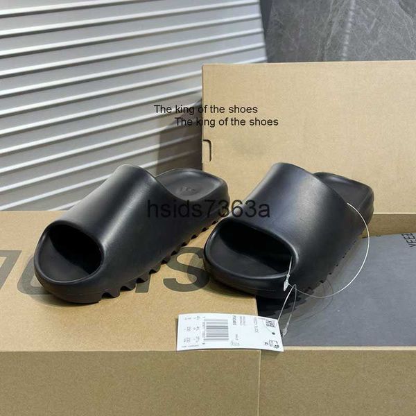 

luxury designer slides graffiti bone resin desert sand rubber slippers flat sandals men women beach shoes foam runner slipper sandal, Black