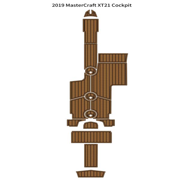 

2019 mastercraft xt21 cockpit pad boat eva foam teak deck floor mat flooring