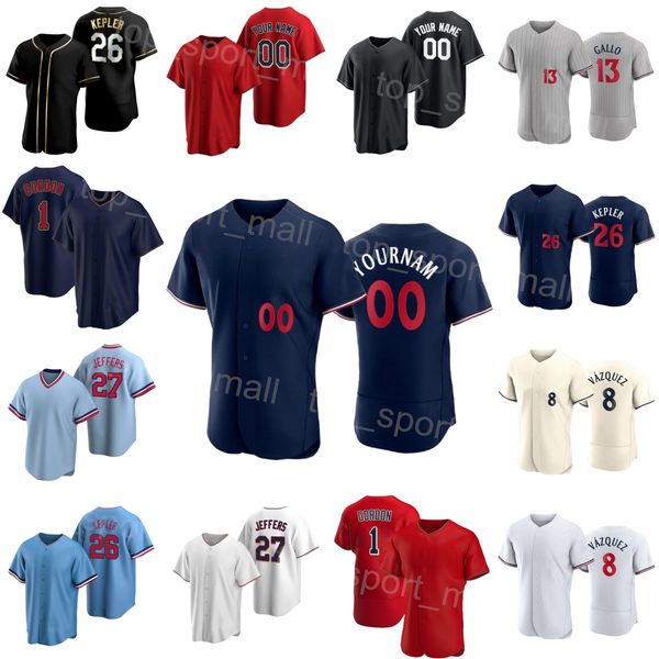 

baseball 9 trevor larnach jersey 1 nick gordon 8 christian vazquez 26 max kepler 13 joey gallo 12 kyle farmer 27 ryan jeffers 56 caleb thiel, Blue;black