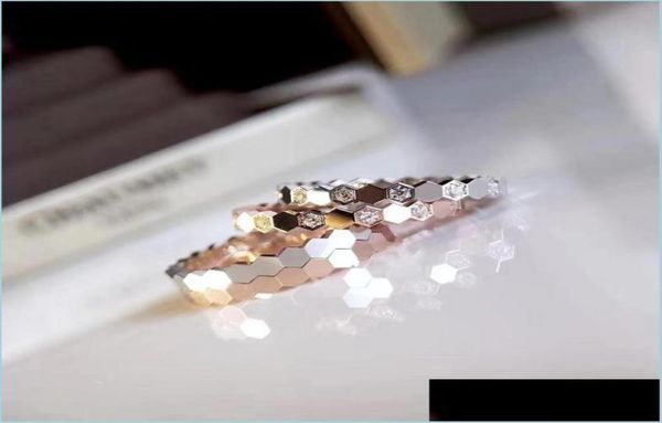 

couple rings 18k gold plated ring 925 sterling sier fashion rings brand designers honeycomb couple girl boy love high classic for 9270258, Silver